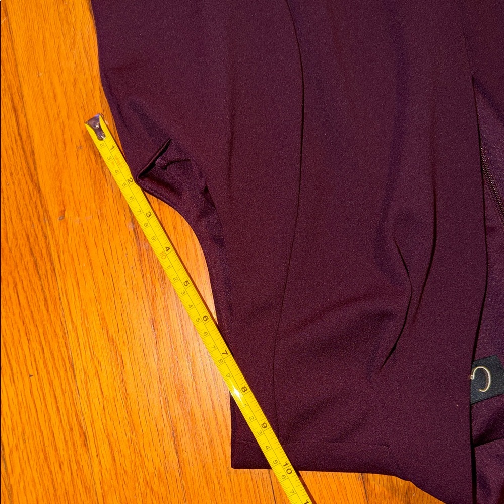 Stunning, Elegant Women’s Connected Apparel Eggplant Sleeveless Jumpsuit size 12 - Picture 6 of 9